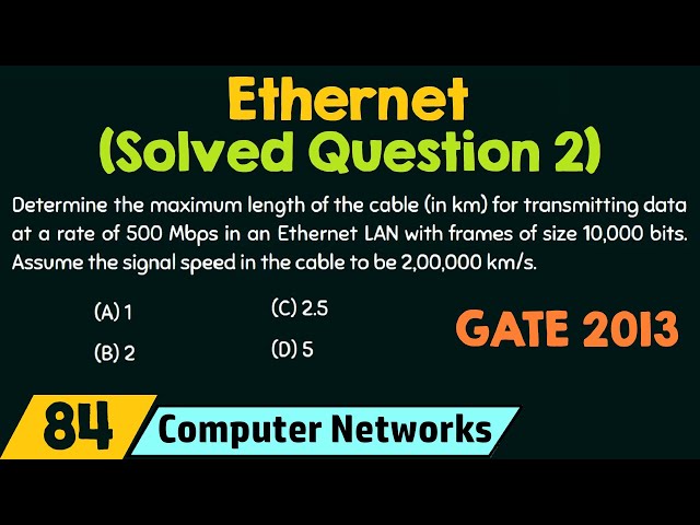 Ethernet (Solved Question 2)