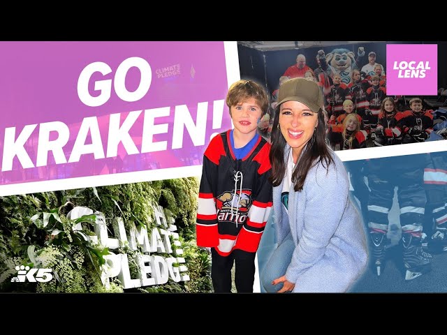 Mic’d up with kids on Kraken gameday! | Local Lens Seattle