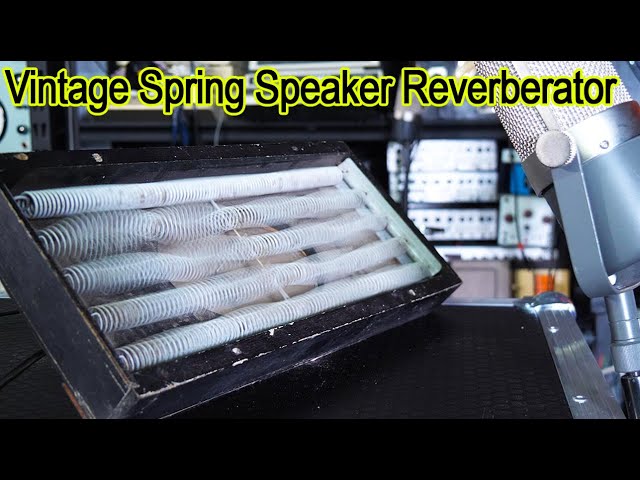 Trying A Weird Vintage Spring Speaker Reverb that i've never seen before.