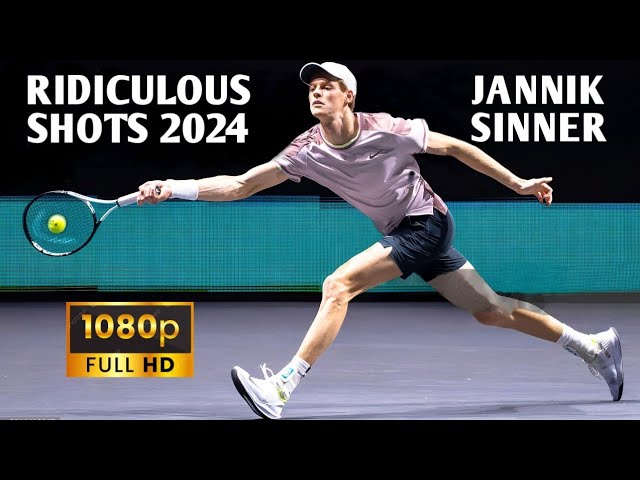 Jannik Sinner Most Brutal Winners & Ridiculous Shots - Tennis 2024 Backhand Forehand Points 1080P