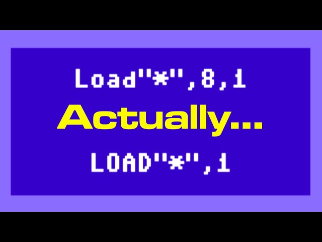 What's Wrong With Load"*",8,1 or LOAD"*",1 on C64