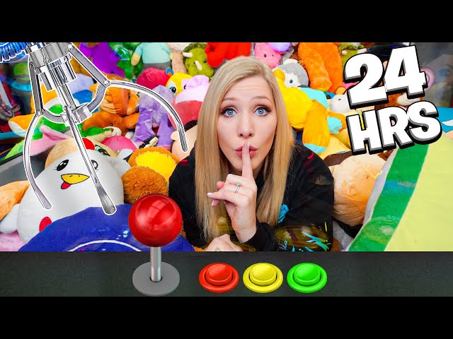 Overnight Survival Challenge in the World’s LARGEST Arcade! - 24 Hours