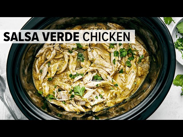 CROCKPOT SALSA VERDE CHICKEN | Easy Slow Cooker Chicken Recipe