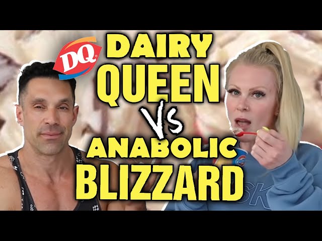 Dairy Queen Blizzard vs Anabolic Kitchen Blizzard || Who Can Eat MORE Greg or Ally???