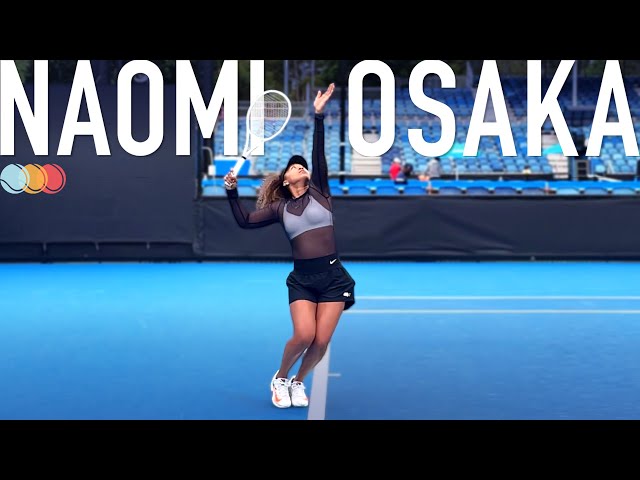 Naomi Osaka Slow Motion | Serve Forehand Backhand