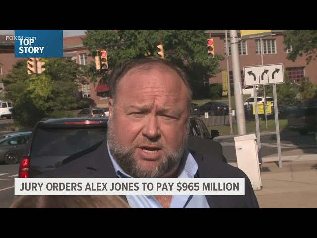 Alex Jones trial ends as he's ordered to pay $965 million to Sandy Hook families