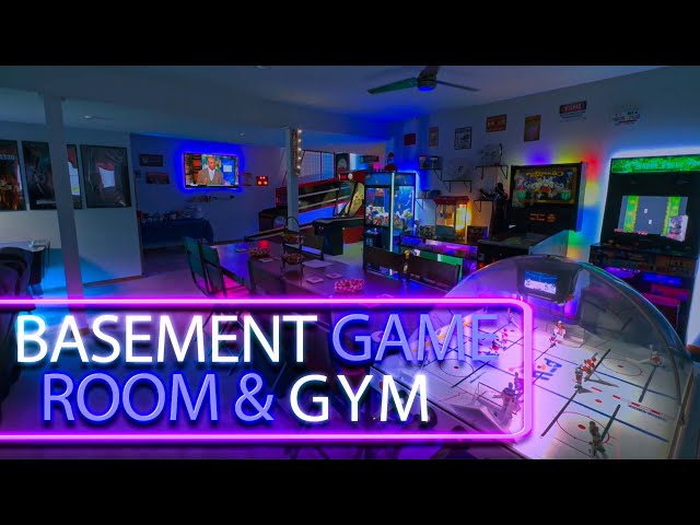 Basement Man Cave Goals! Game Room, Movie Area & Gym Tour