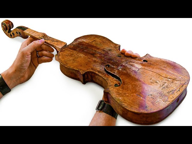 Broken 1840s Violin Restoration