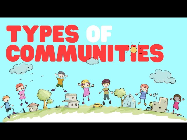 Types of Communities | Learn about communities for kids and help them learn how to identify them