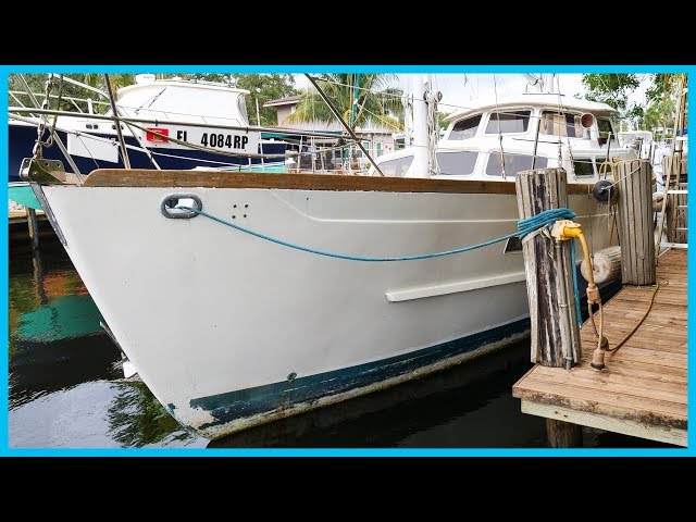 111. Dirt Cheap ABANDONED Project YACHT - Is She Worth It? [Full Tour] Learning the Lines