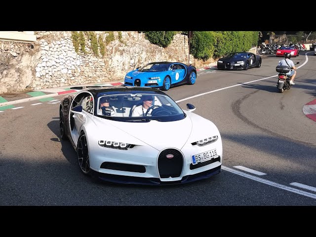 Bugatti Chiron driving Compilation! 25+ Chirons!