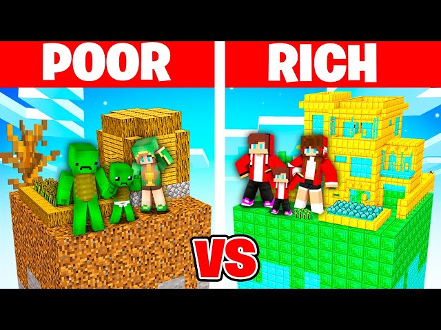 Mikey vs JJ : Poor vs Rich CHUNK Survival Battle in Minecraft