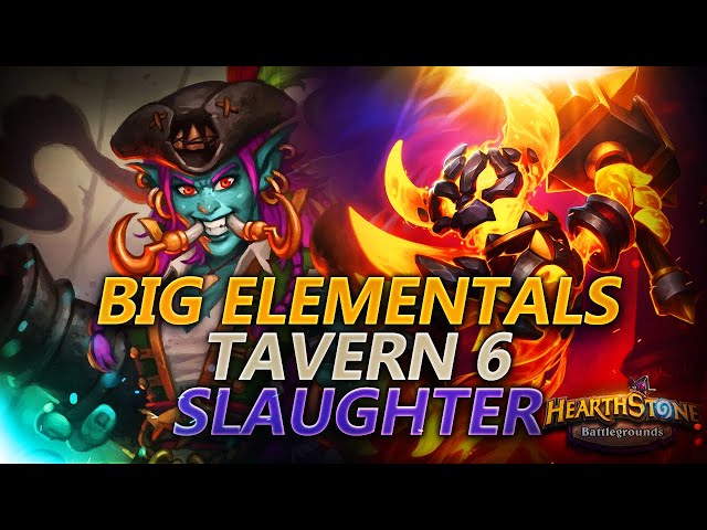 Big Elementals Tavern 6 Slaughter!!! | Hearthstone Battlegrounds Gameplay | Patch 21.4 | bofur_hs