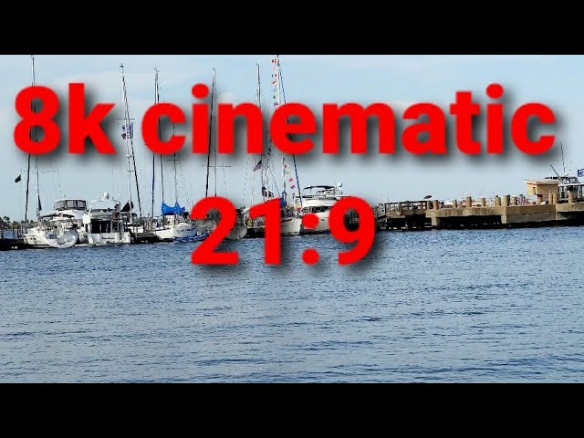 Real 8k video cinematic Footage Water Park