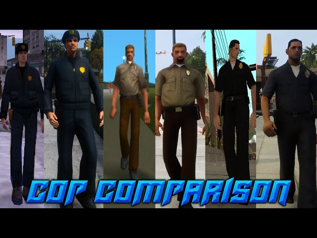 Comparison of COPS - OLD GTA VS GTA TRILOGY