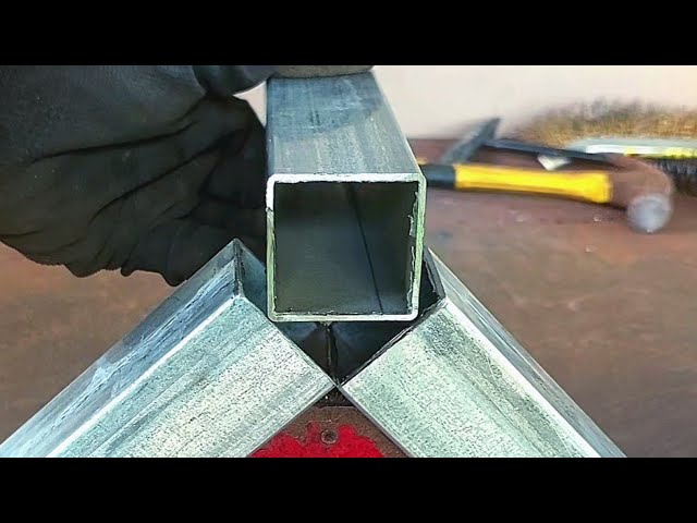New tricks for joining square pipe corners that welders rarely talk about | pipe cutting tricks