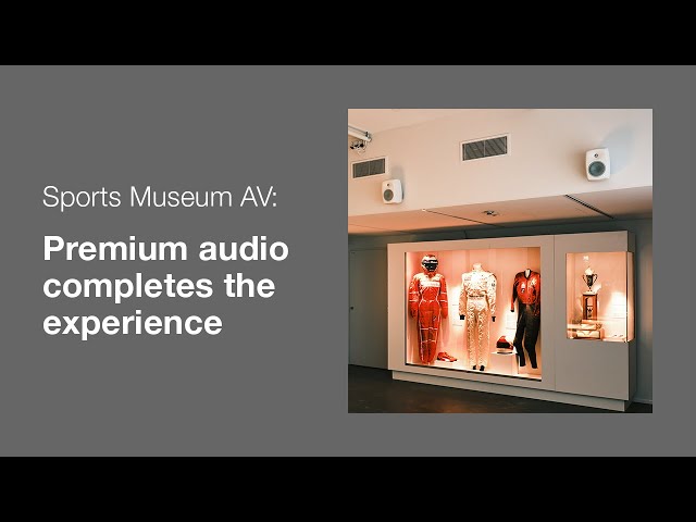 Genelec Smart IP | Sports Museum AV: Premium audio completes the experience