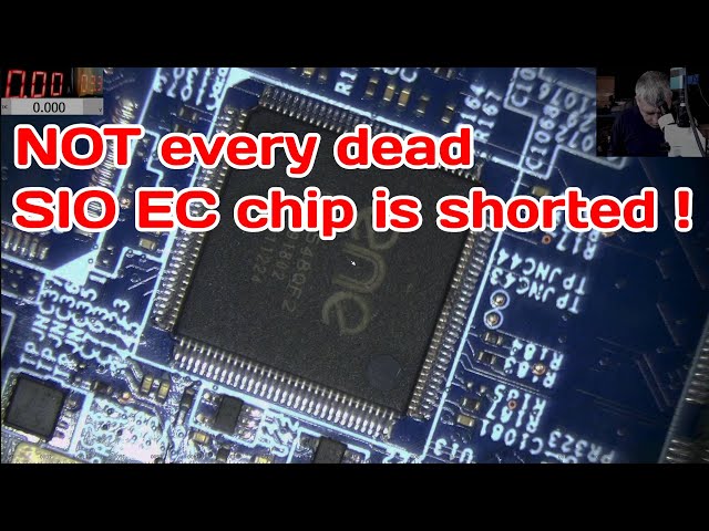 MSI Katana GF66 11UG repair - SIO EC chip replacement - Not every faulty EC chip is shorted!