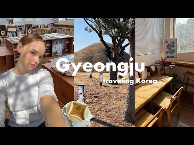 solo traveling outside of Seoul 🙊 Gyeongju vlog, unreal aesthetics, cafe’s, cute stores & food