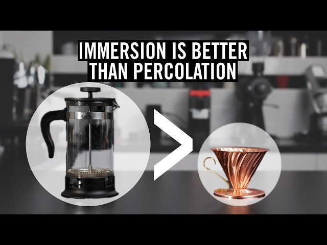 Immersion Coffee Brewing Is Better Than Percolation
