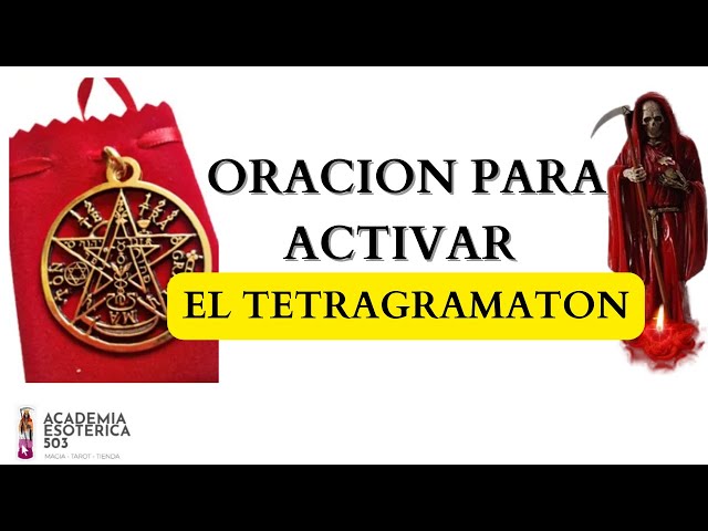 Oración para activar el tetragramaton
