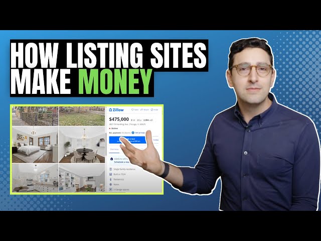 How do real estate listing sites make their money?
