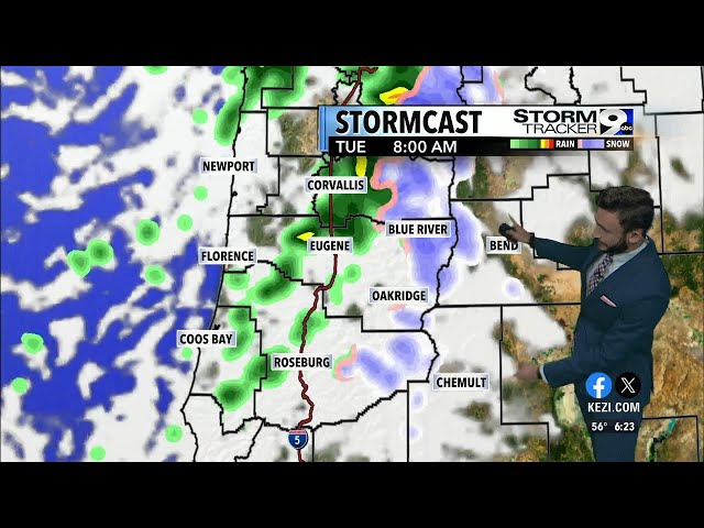 More showers Tuesday morning, clearing by afternoon