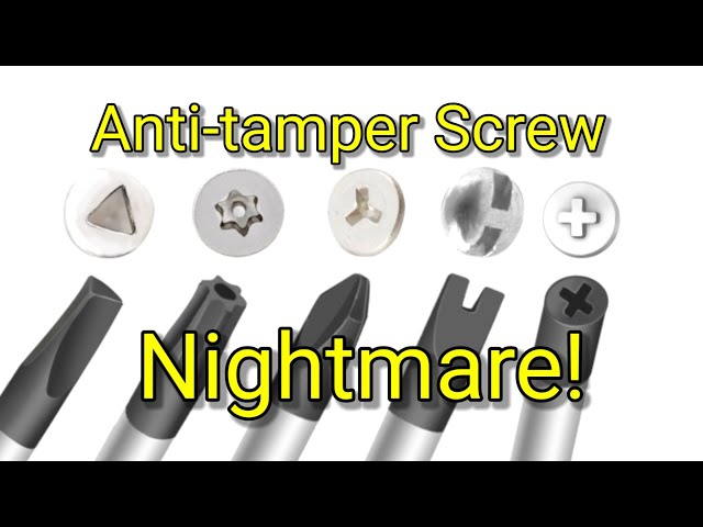 Anti-Tamper Security Screws RANT right to repair #righttorepair #tamper #screwhead