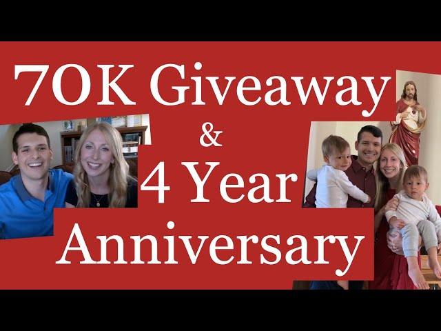 70,000 Subscribers Giveaway & 4 Year Anniversary