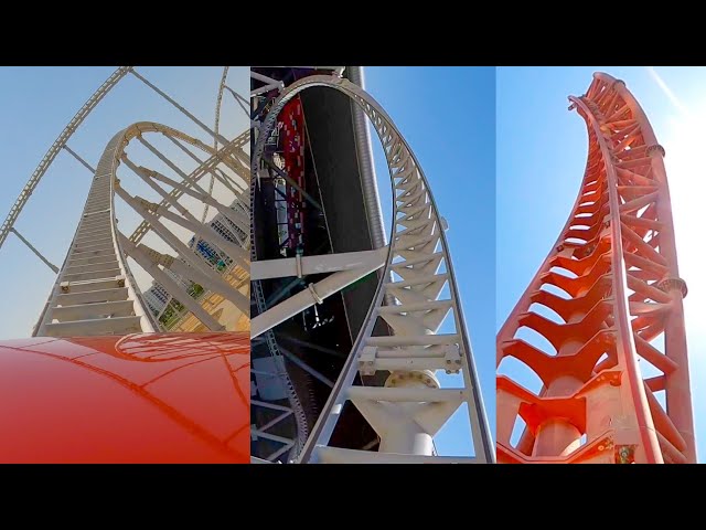 Every Roller Coaster At Ferrari World Abu Dhabi! Including World's Fastest Roller Coaster! 4K POVs!
