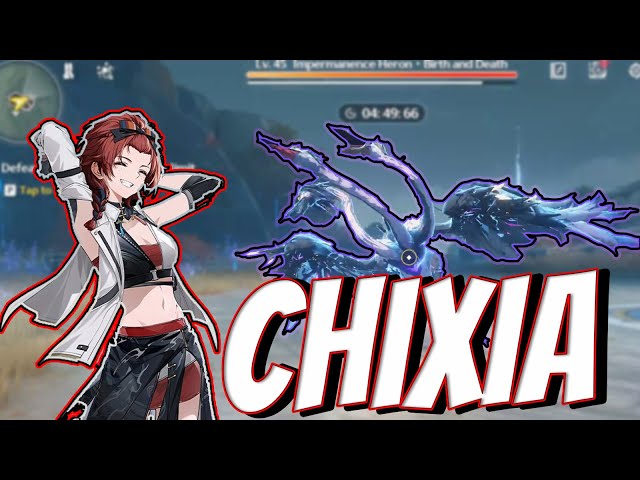 using Chixia vs END GAME boss in Wuthering waves
