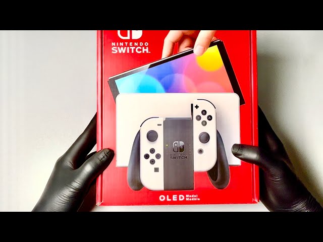 Nintendo Switch OLED Version Unboxing - ASMR