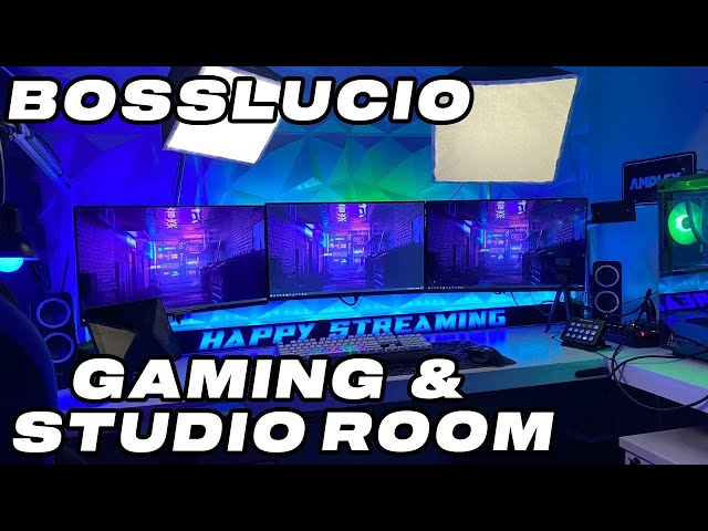 Gaming & Studio Setup / Room Tour - 2021with RGB Lighting - Small Room