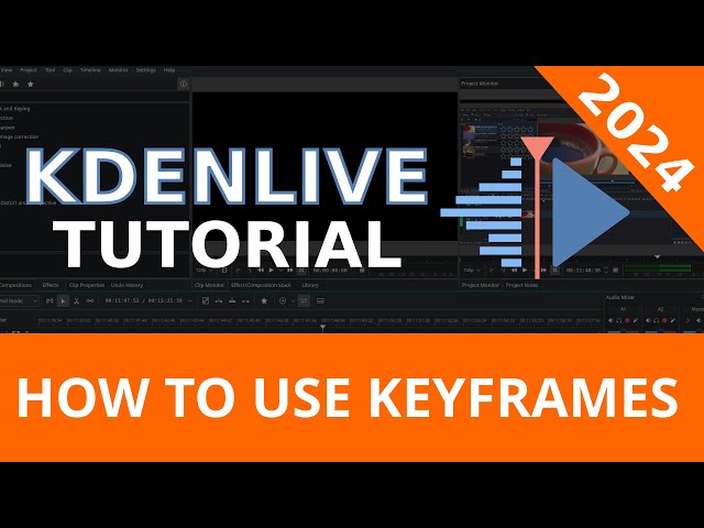 2024 Kdenlive Tutorial - How to Use Keyframes
