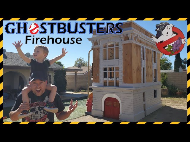 Real Ghostbusters Firehouse Headquarters Playset 👻 Biggest Ghostbuster Playhouse