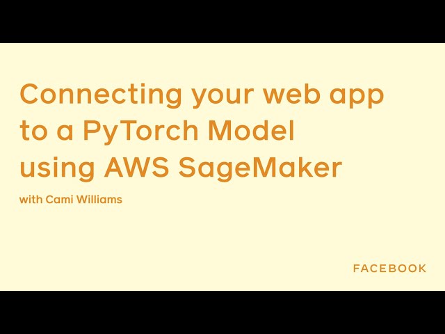 [Livestream] Connecting your web app to a PyTorch Model using AWS SageMaker: Connect model to Lambda
