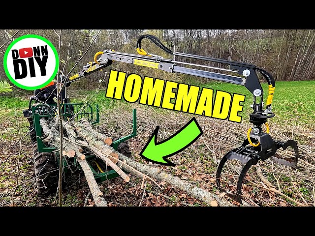 Homemade UTV & Timber Trailer Hauling Firewood