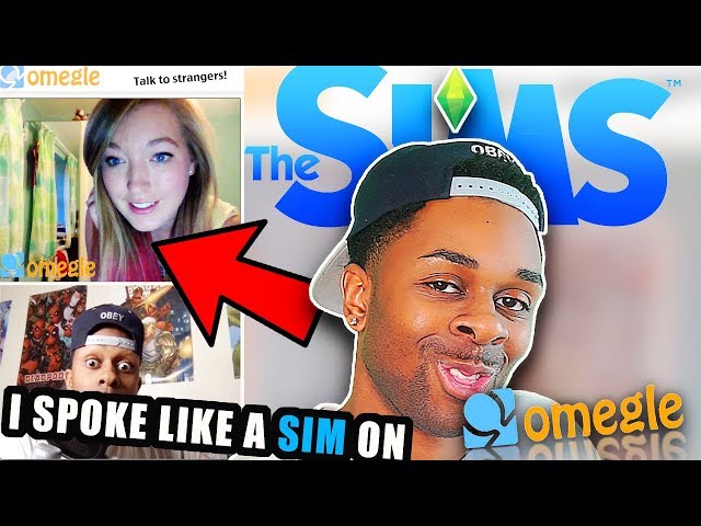 Trolling People on Omegle's Restricted Section with a SIMS CHARACTER  Voice (HILARIOUS)