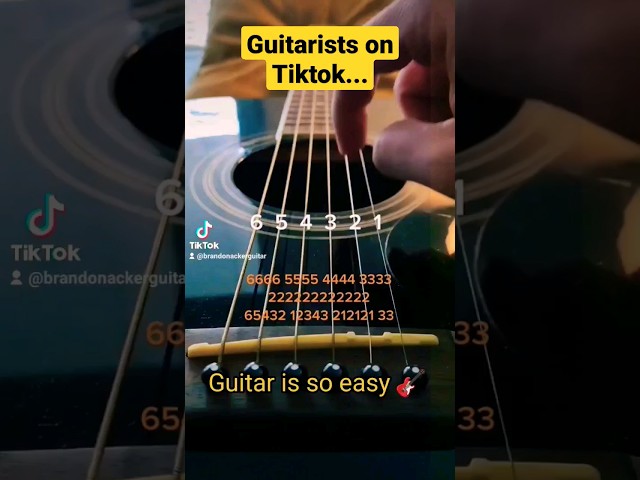 Every Guitarist on Tiktok... 🎸  #guitar #tiktok #brandonacker