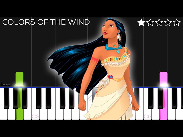 Colors Of The Wind - Pocahontas | EASY Piano Tutorial