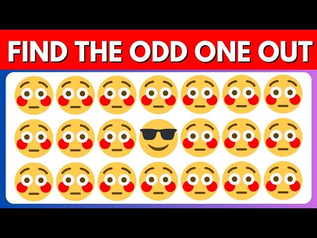 Can you spot the odd emoji in this puzzle? | HARDEST Edition ❗