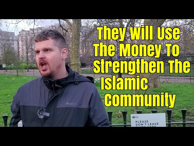 Speakers Corner - Bob Gives a Message To Christians In Zurich On The Church Tax Going To Islamist