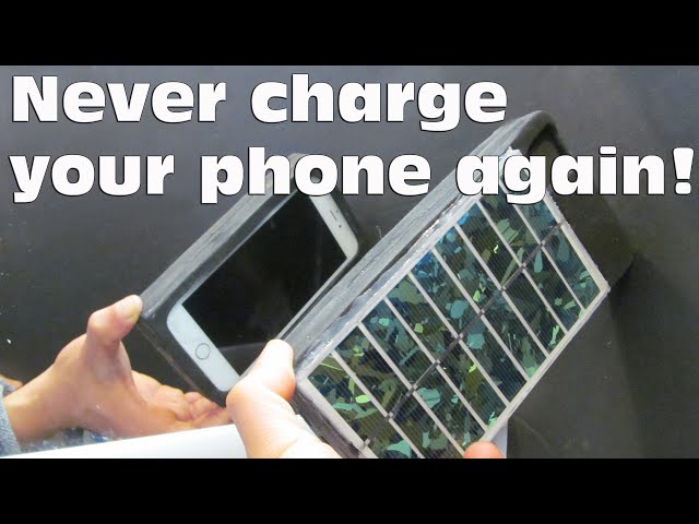 Putting a solar panel on an iPhone: unlimited power from the sun!