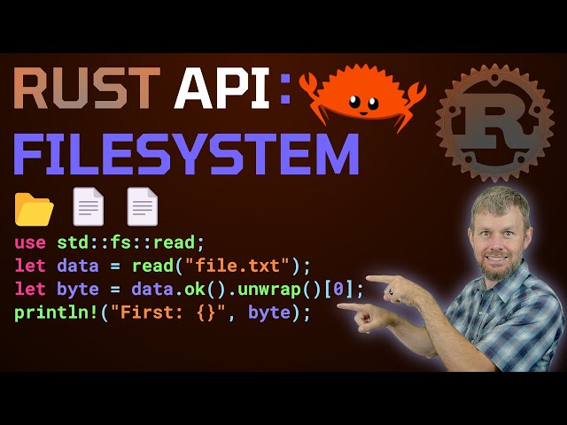 Beginner's Guide to Rust Filesystem APIs 🦀 Rust Tutorial
