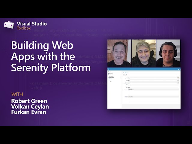 Building Web Apps with the Serenity Platform