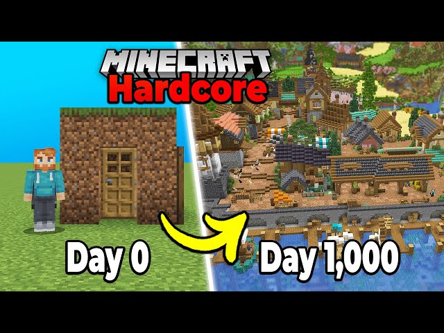 I Survived 1,000 Days in Hardcore Minecraft Survival [MOVIE]