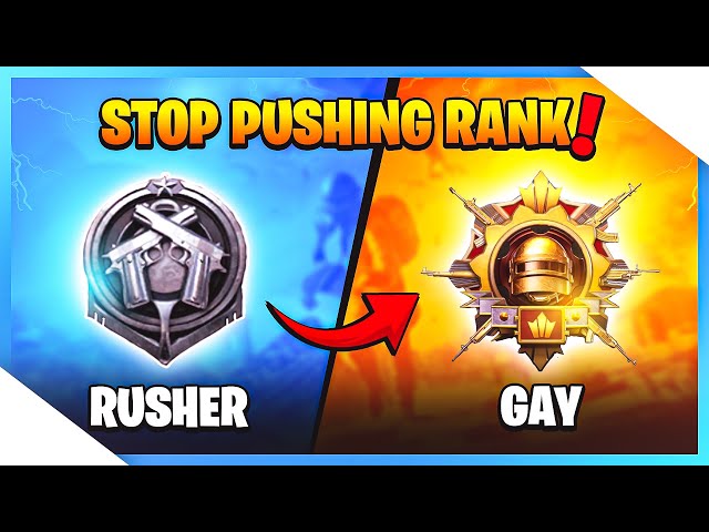 STOP PUSHING RANK IMMEDIATELY IN PUBG/BGMI | TIPS AND TRICKS GUIDE/TUTORIAL