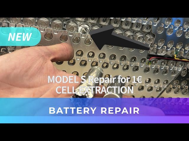 Repair Tesla battery for 1€ - 1 Cell Extraction
