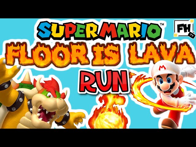 Super Mario Floor Is Lava 🔥 Chase - Brain Break | Movement Activity GoNoodle Inspired