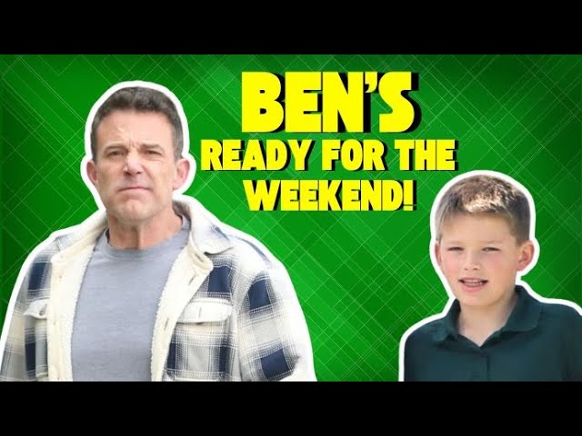 Ben Affleck Rolls Into The Weekend With Son Samuel
